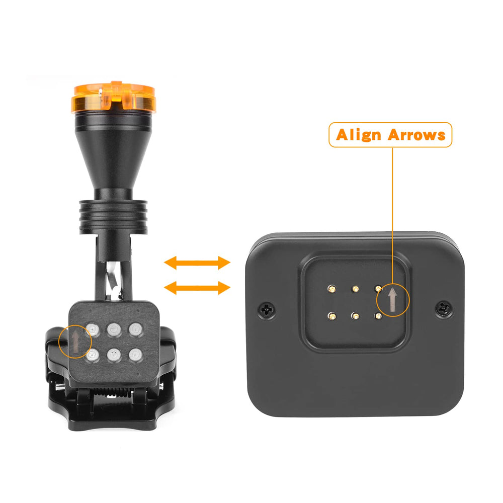 VIBURISH headlamp switch and filter for fast adjustments.