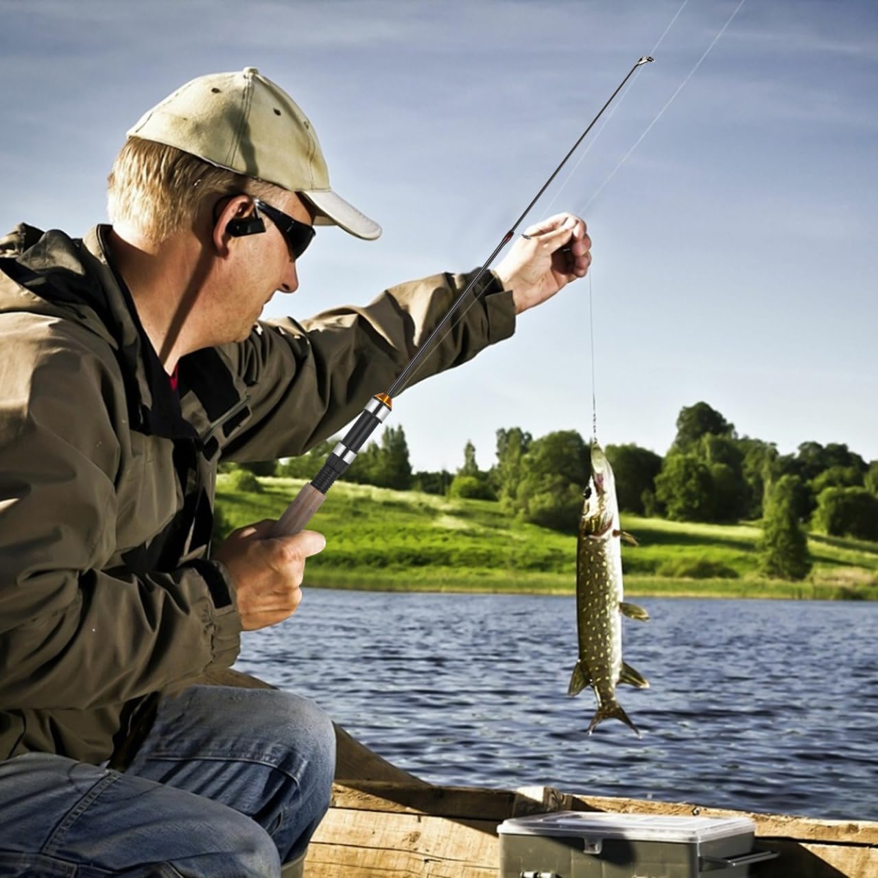 VICASKY pocket-size 64cm fishing rod ideal for backpacking and quick sessions.