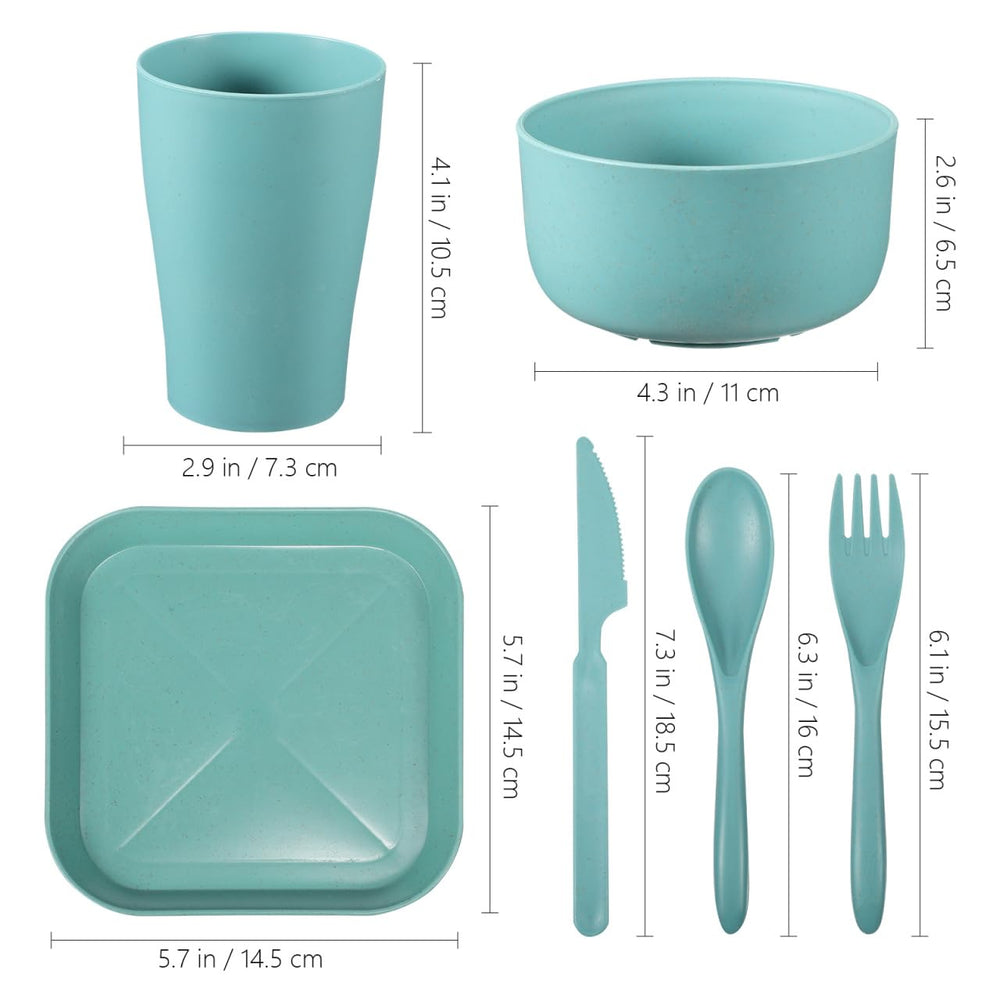 Vicasky wheat straw knife, compact cutlery for outdoor dining.