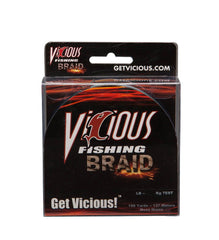 Vicious Braid Line moss green spool with high sensitivity and strong hook setting