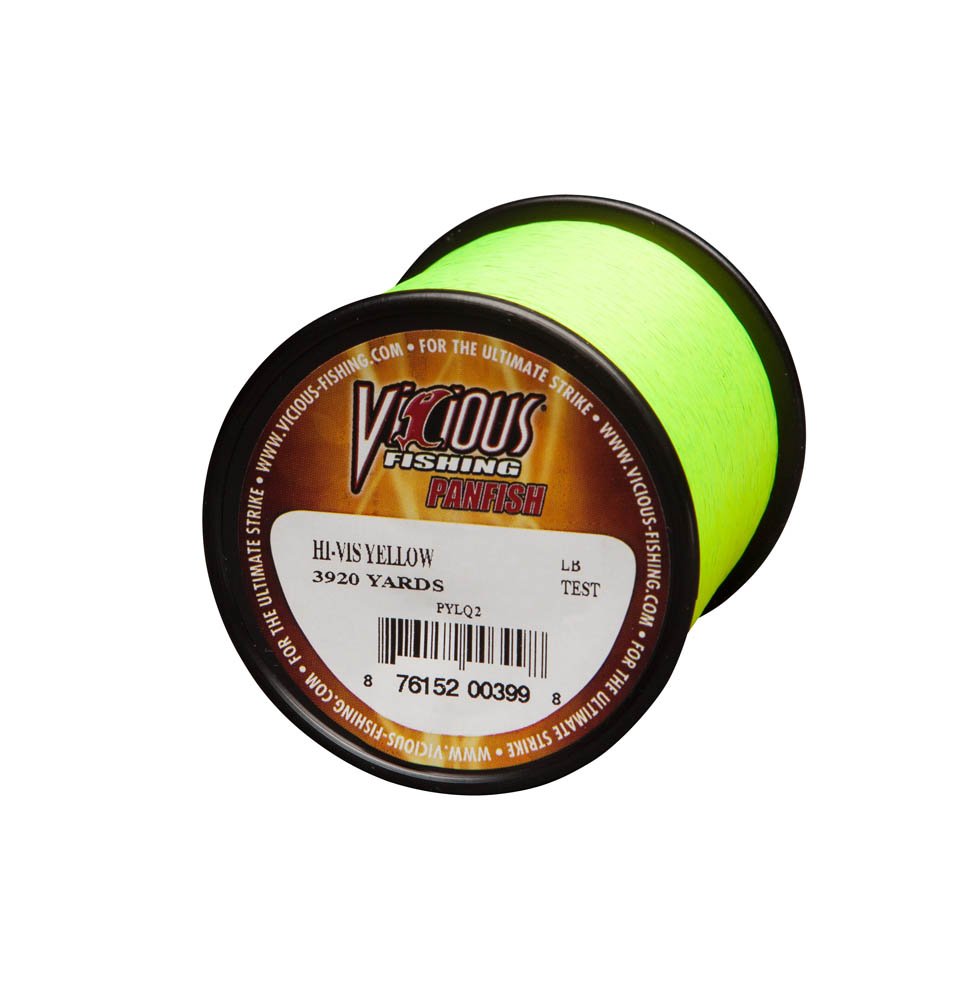 Vicious PYLQ6 Panfish line designed for smooth casting and dependable panfish performance.