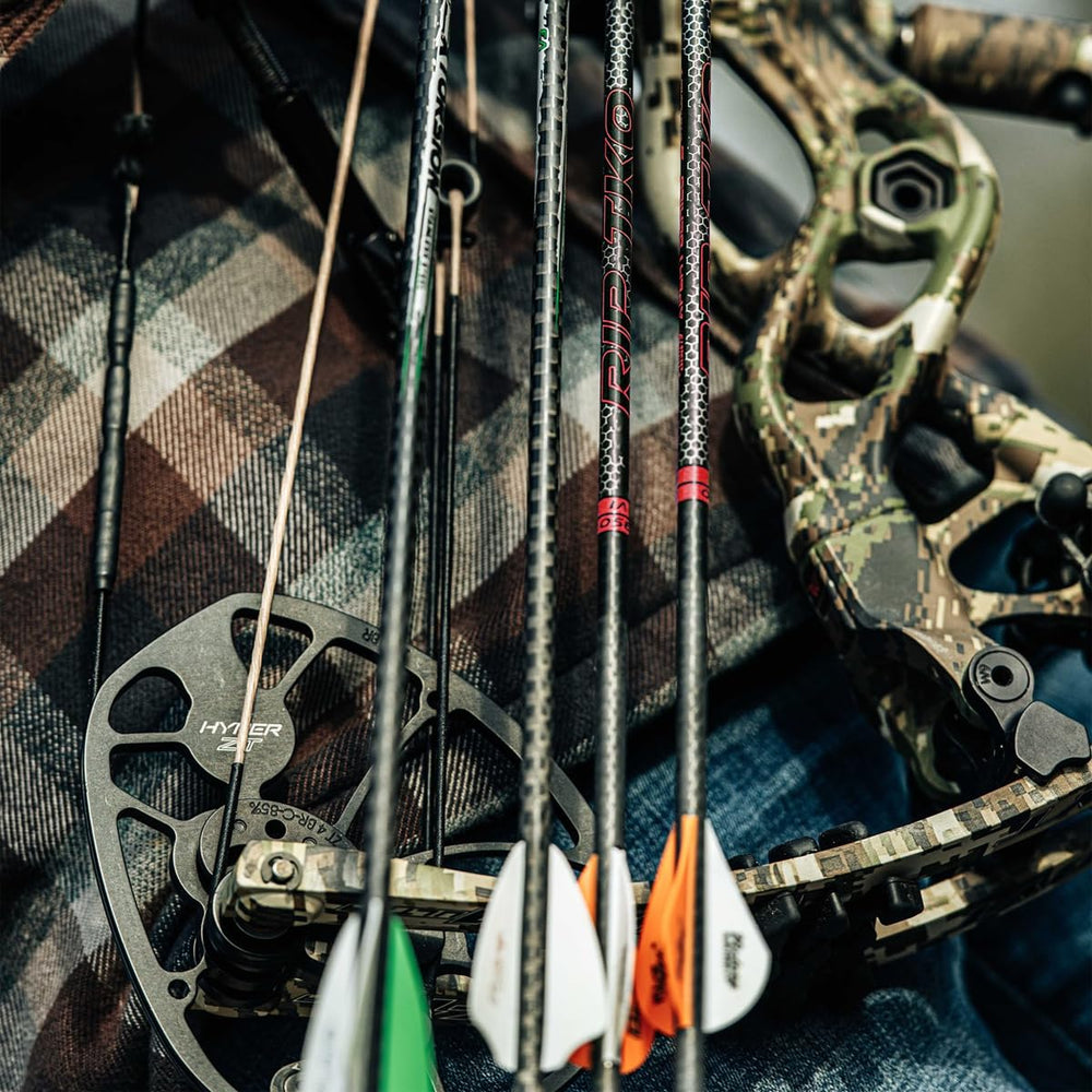 Victory Archery RIP TKO 0.204 with MAXX KE 3K weave reduces torque for steadier shots.
