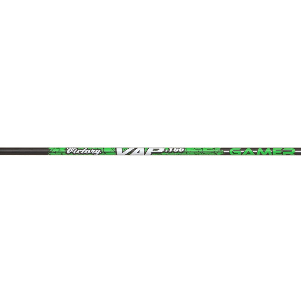 Victory Archery VAP 0.166 green spine 450 bare shafts for consistent flight and tuning.
