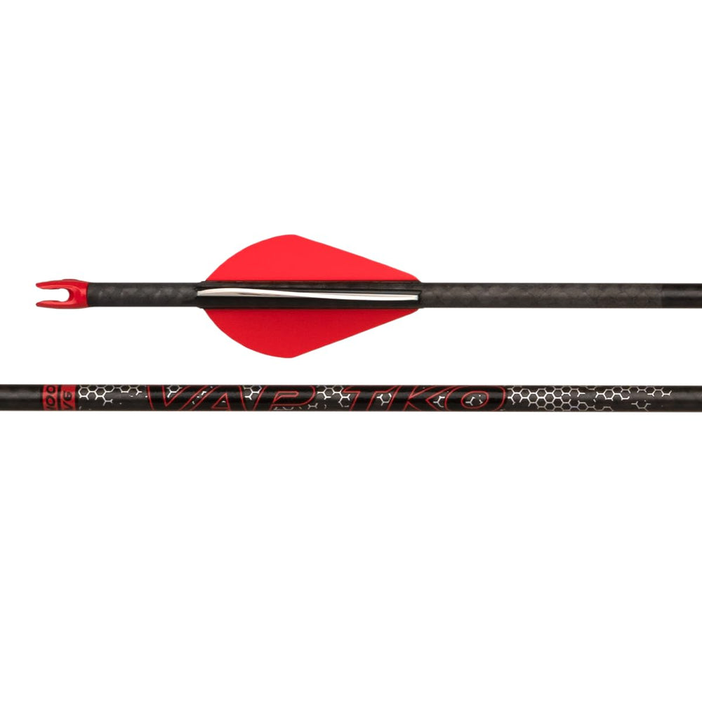 Victory Archery VAP TKO 0.166 arrow pack front view for speed and penetration