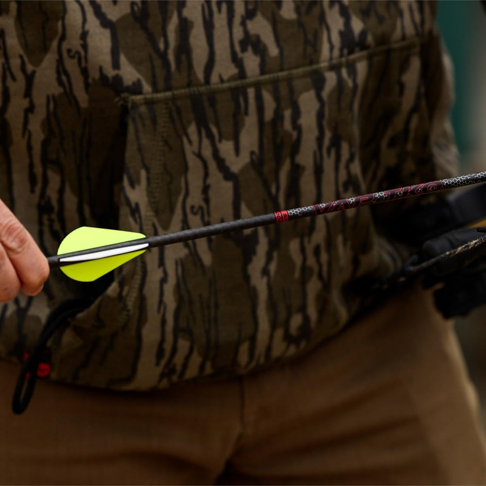 Victory Archery VAP TKO bare shafts showcasing spine alignment for consistent shots.