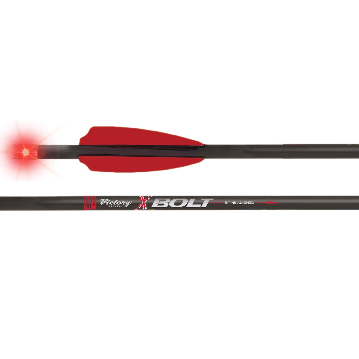 Victory Archery XBolt 20-inch bolt with lighted nocks for improved visibility during practice