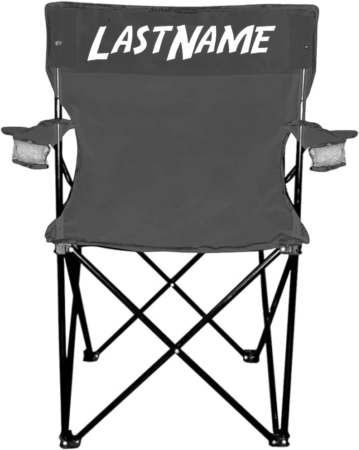 VictorStore outdoor camping chair with customizable text for personalized seating
