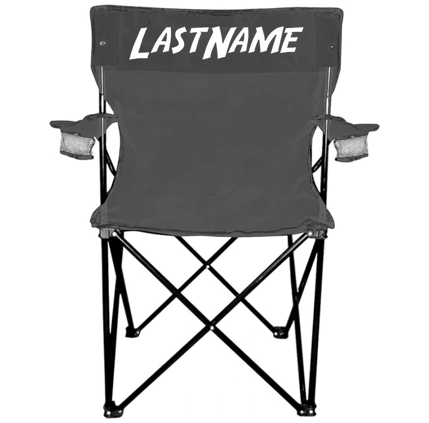 VictoryStore outdoor camping chair back panel with personalized name for easy identification.