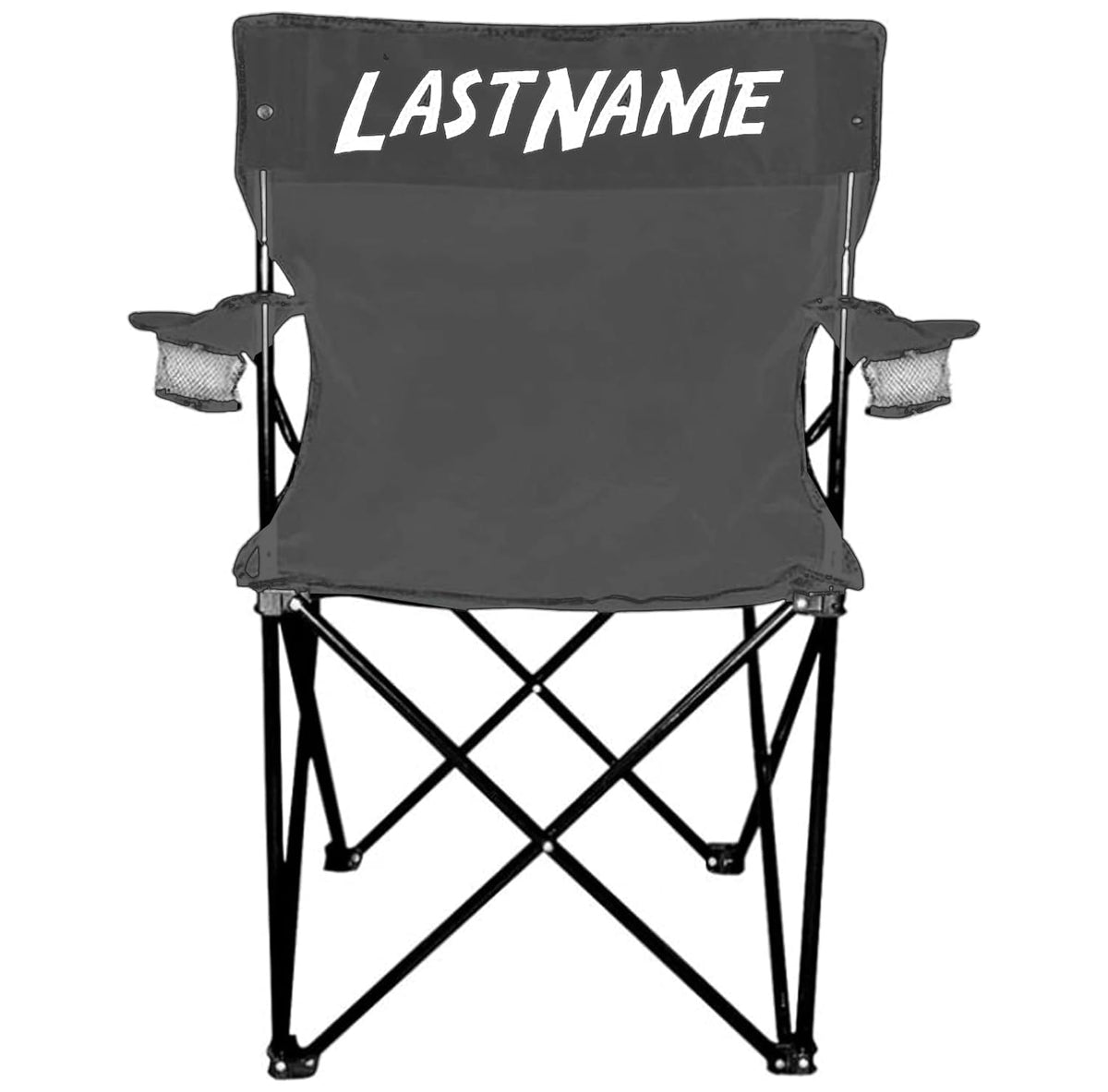 VictoryStore outdoor camping chair back panel with personalized name for easy identification.