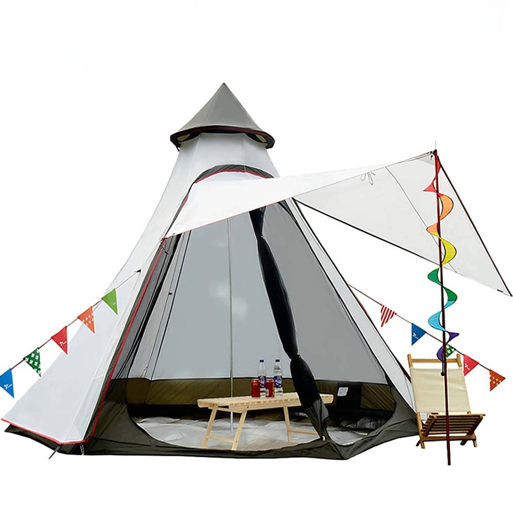 Vidalido 12x10x8 dome front view showing spacious entry for family camping comfort.