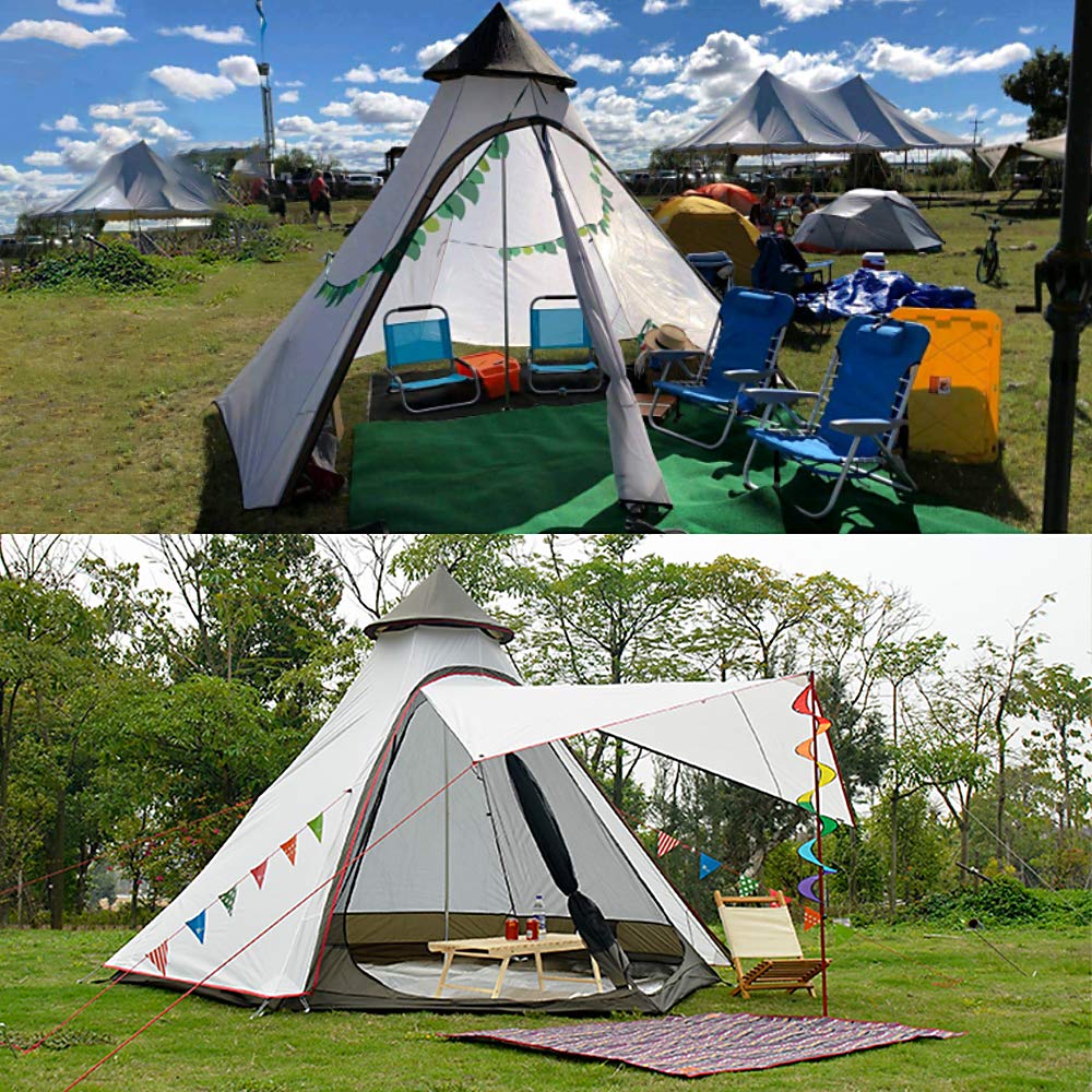 Vidalido 12x10x8 dome interior standing space for easy movement during trips.