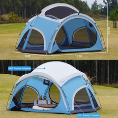 Vidalido tent material closeup highlights durable, waterproof fabric for light rain days