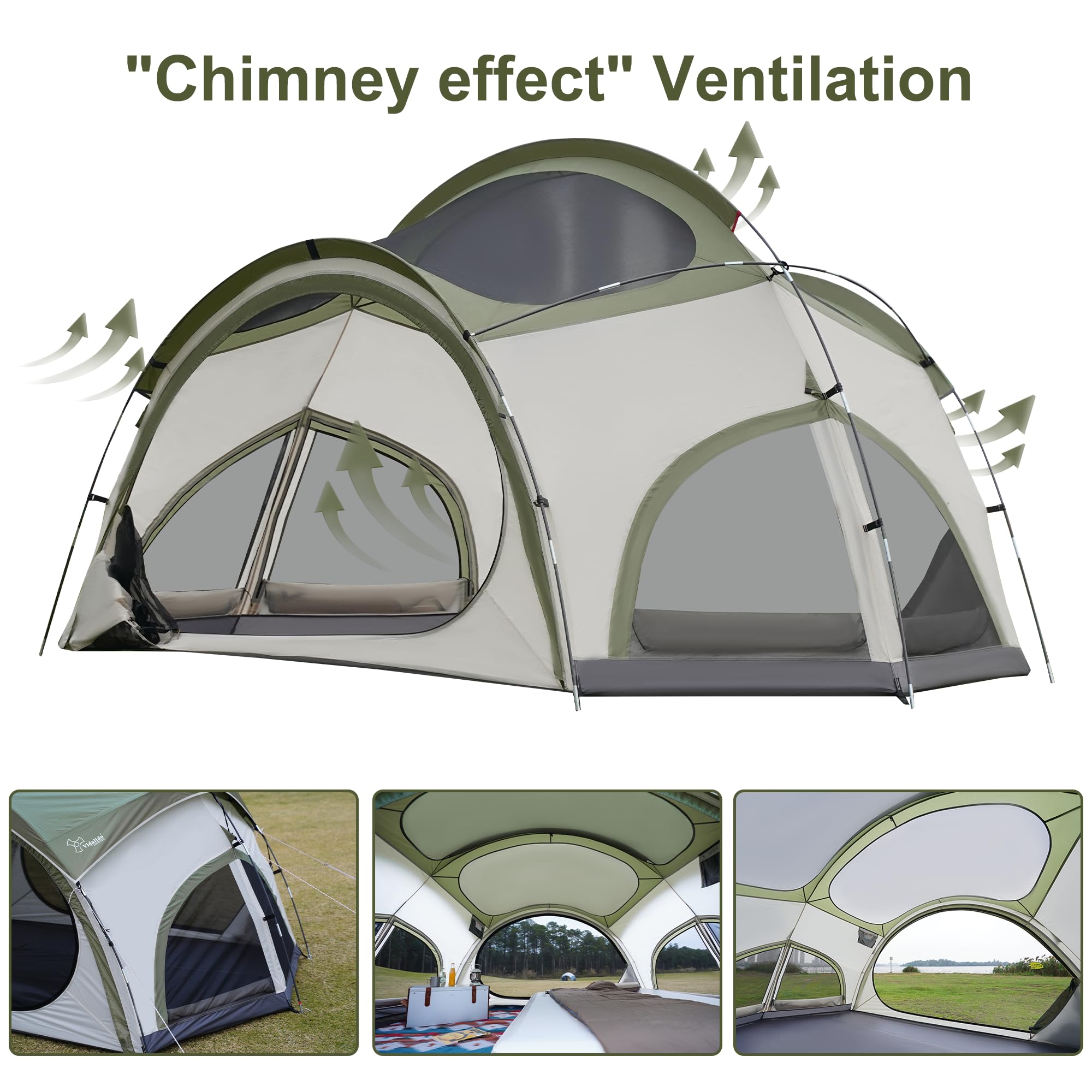 Vidalido easy setup for two people, quick shelter build