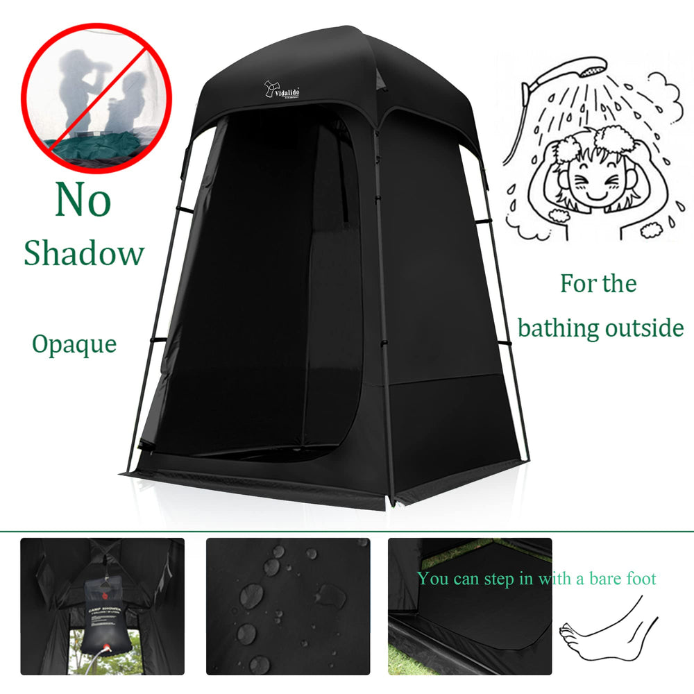 Vidalido outdoor privacy tent open setup for easy access and space