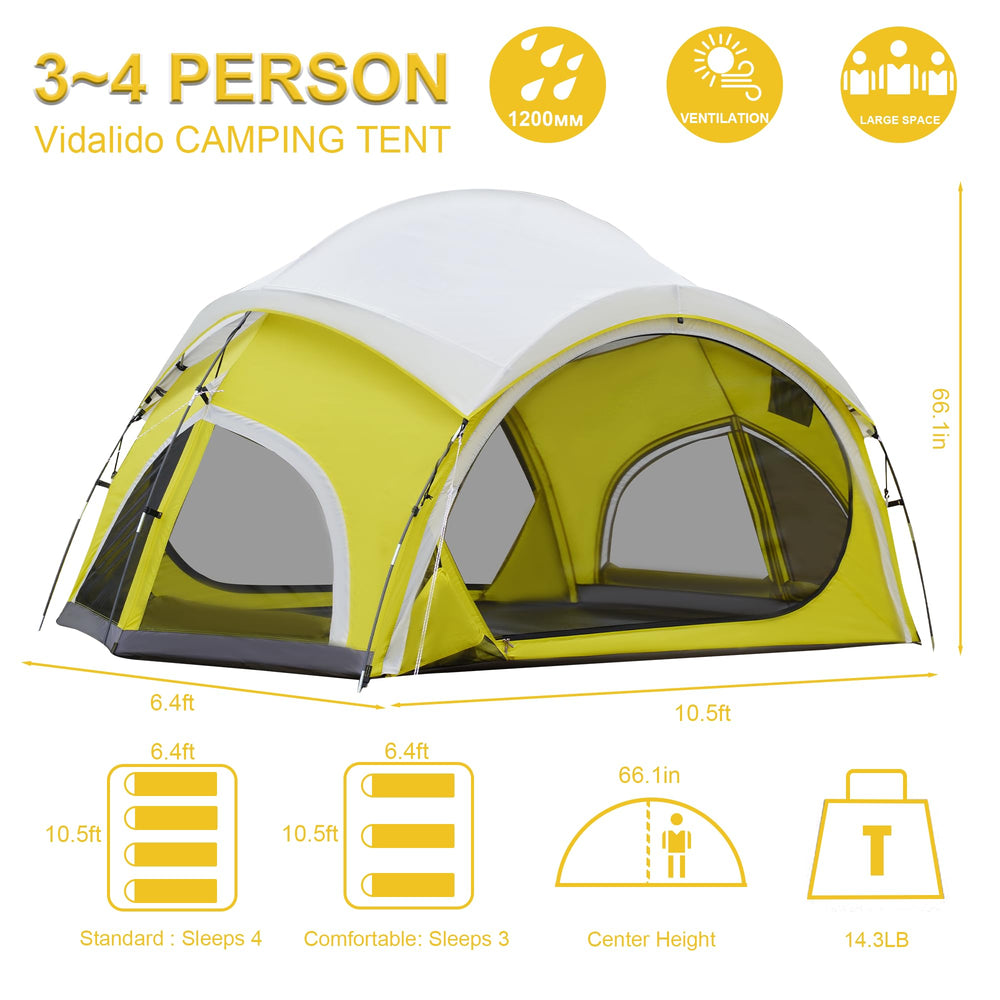 Vidalido tent top mesh roof for stargazing and ventilation