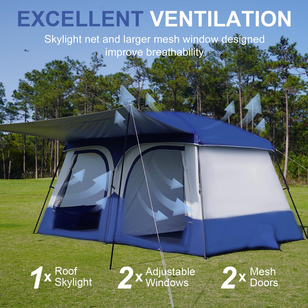 Vidalido Tents breathable mesh windows improve airflow and reduce condensation.
