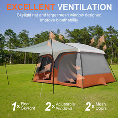 Vidalido Tents breathable mesh windows promote airflow and bug-free views