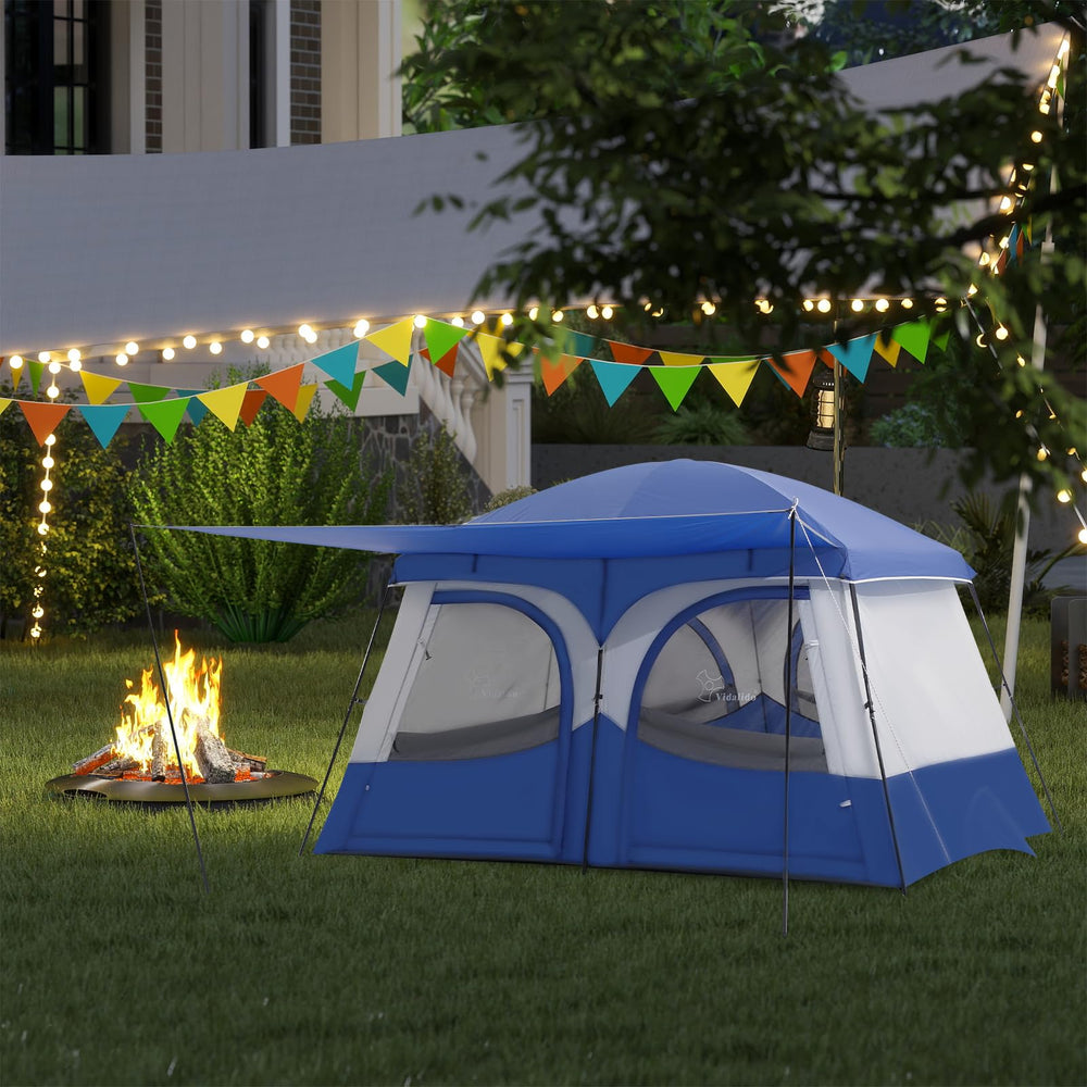 Vidalido Tents dry sleeping area protects bedding on damp mornings.
