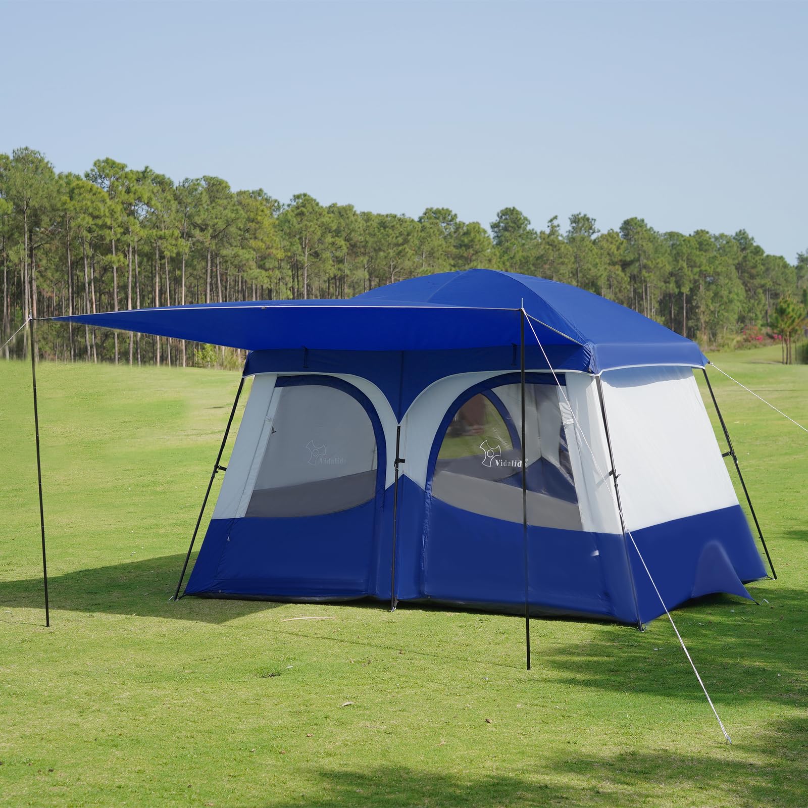 Vidalido Tents extended vestibule offers extra space and easy entry for families.