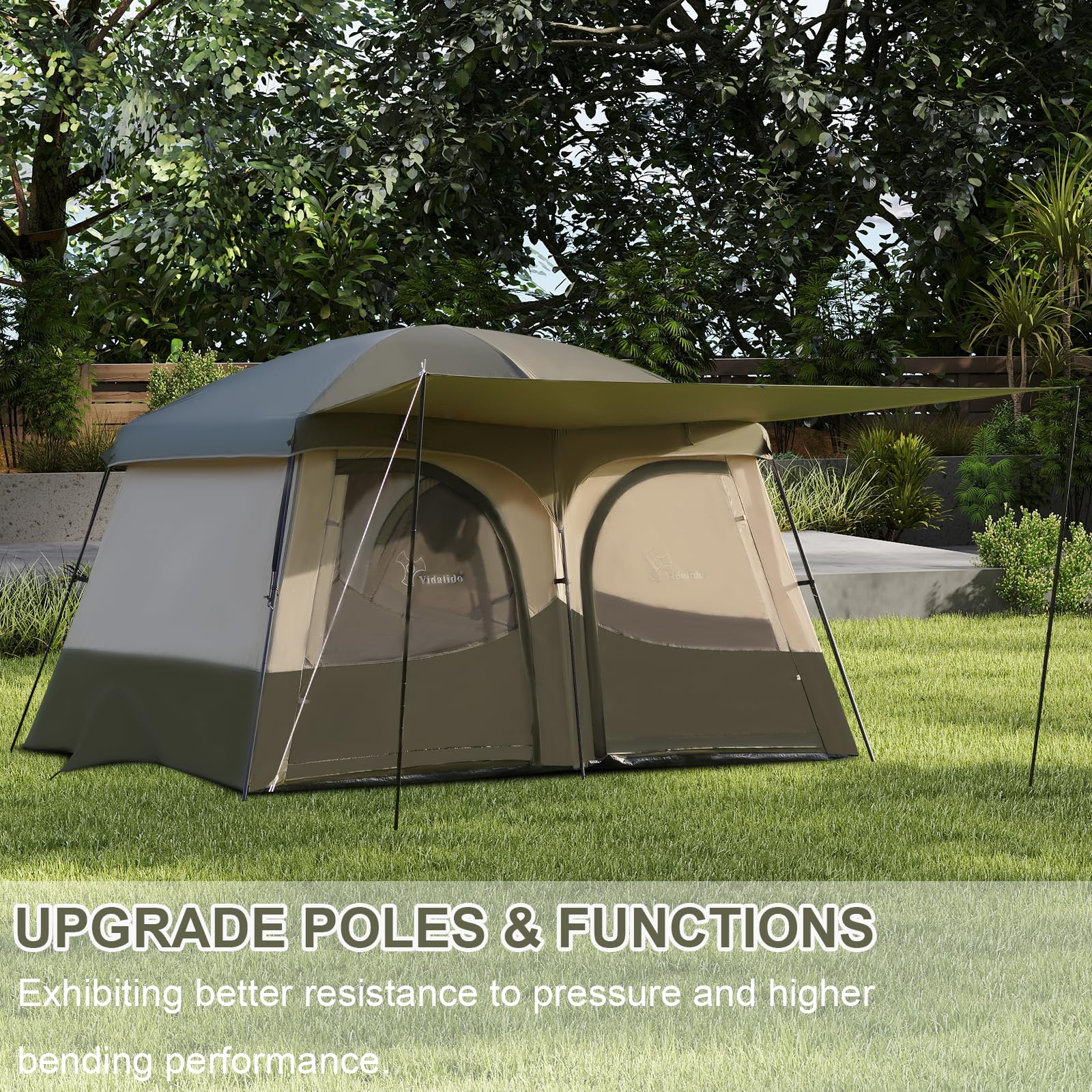 Vidalido Tents ideal for family camping and backyard sleepovers