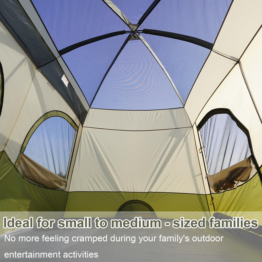 Vidalido Tents breathable mesh windows and skylight improve airflow