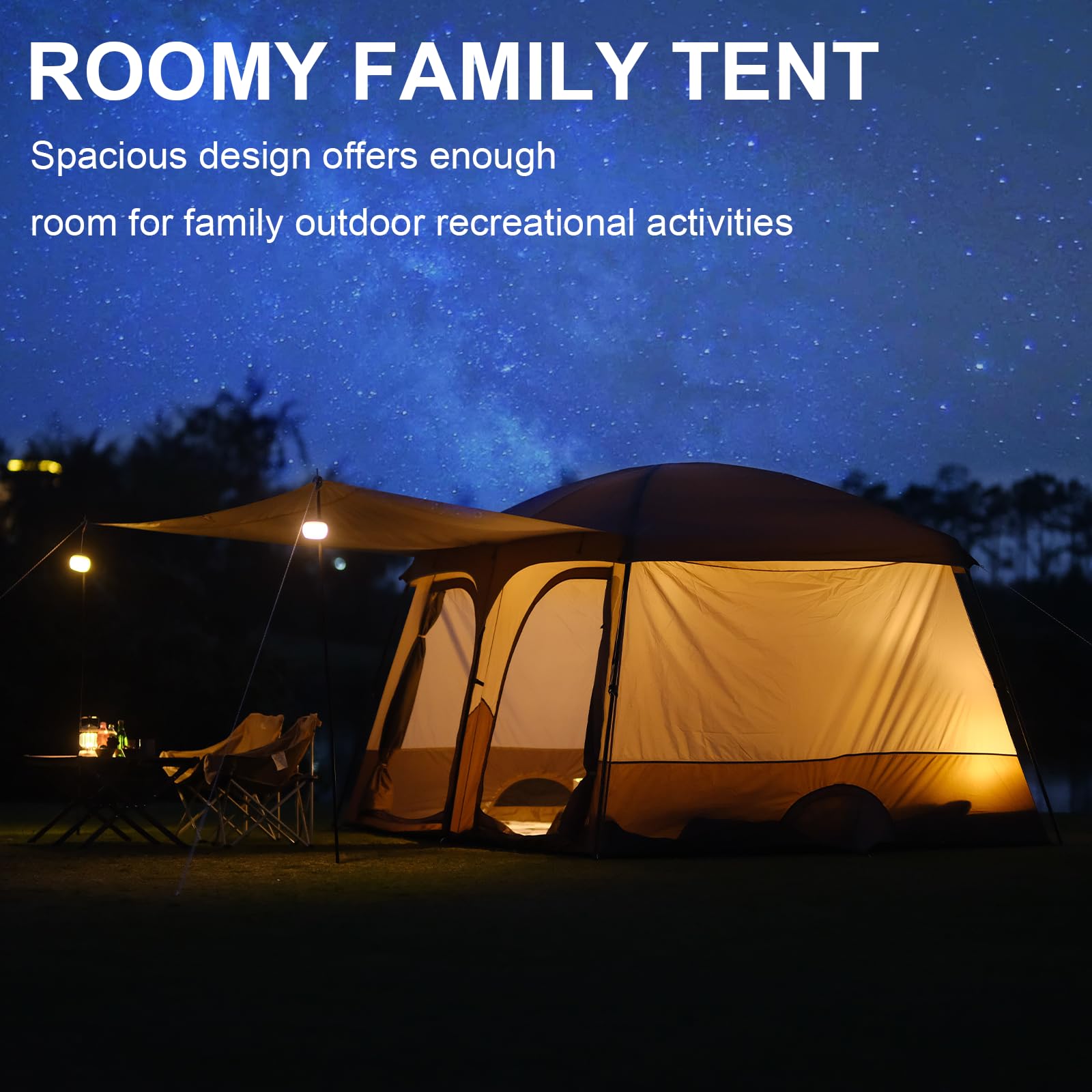 Vidalido Tents quick setup with included accessories for camping.
