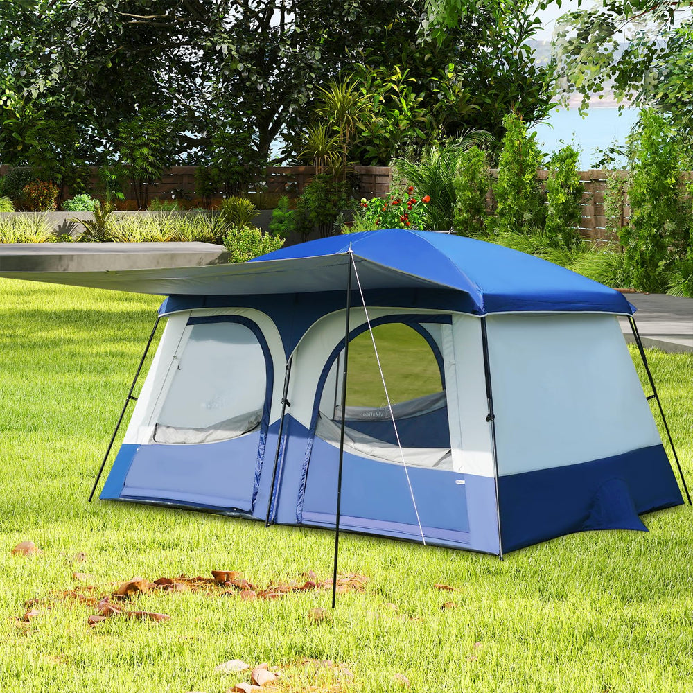 Vidalido Tents rainfly design provides extended coverage against drizzle
