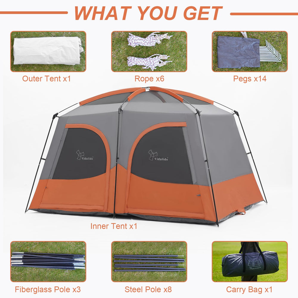 Vidalido Tents versatility for camping, backyard sleepovers, and trips.