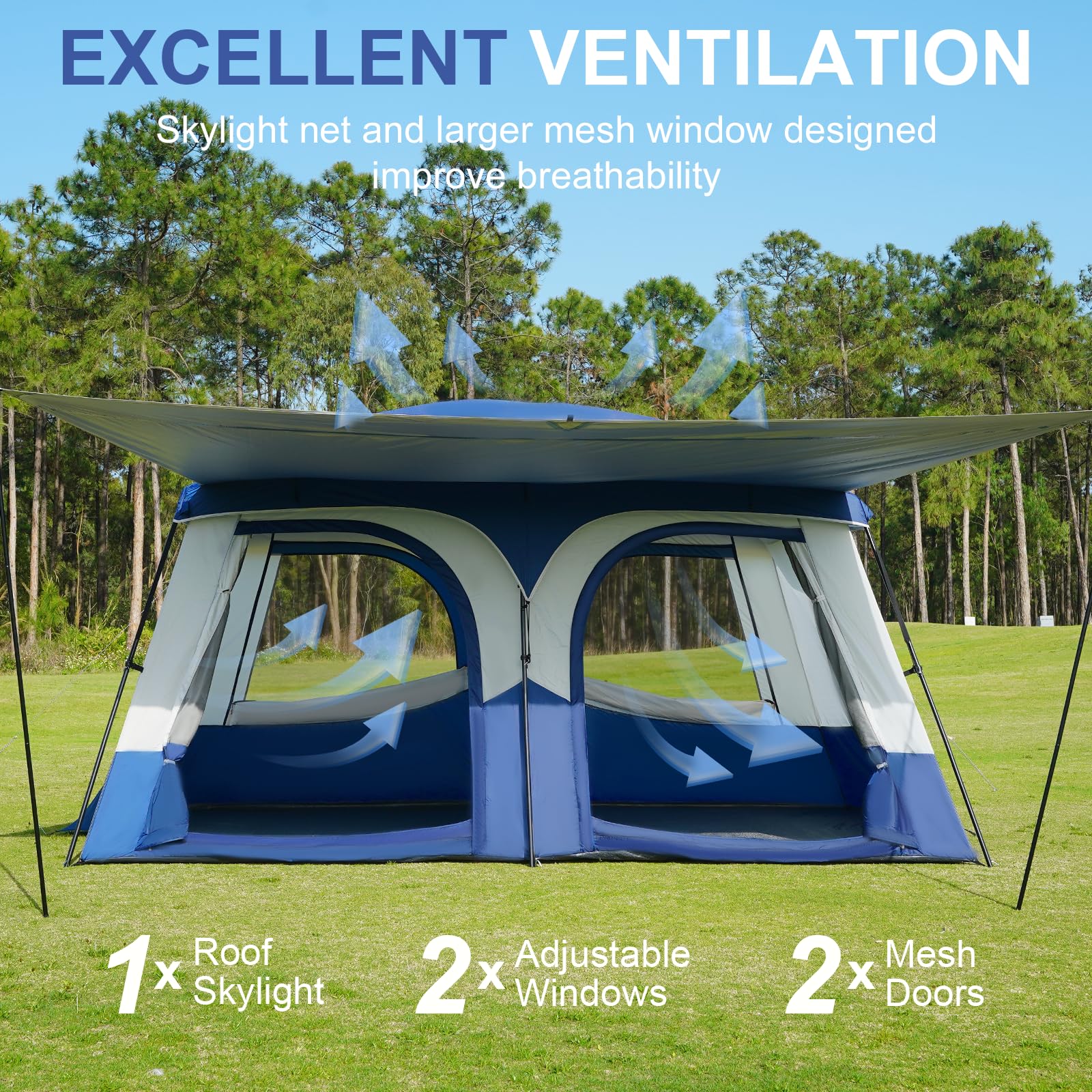Vidalido Tents waterproof coverage keeps belongings dry during rain