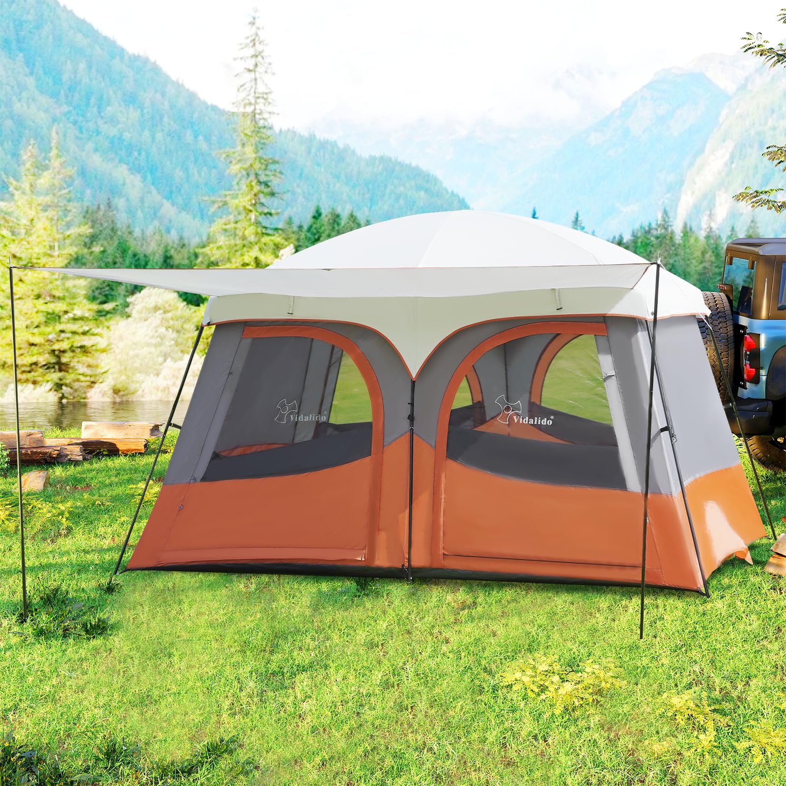 Vidalido Tents weather-ready family tent for reliable outdoor adventures.