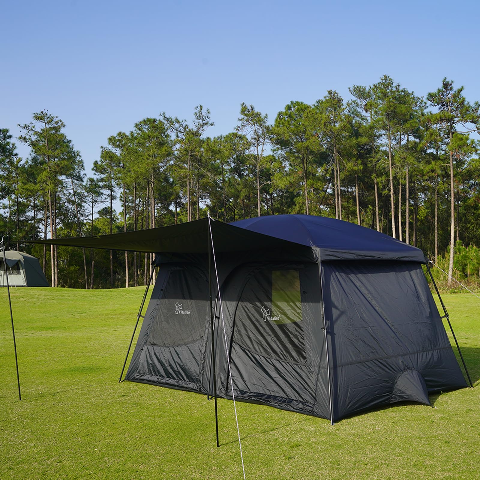 Vidalido Tents weatherproof coating keeps gear dry in rain and shine.