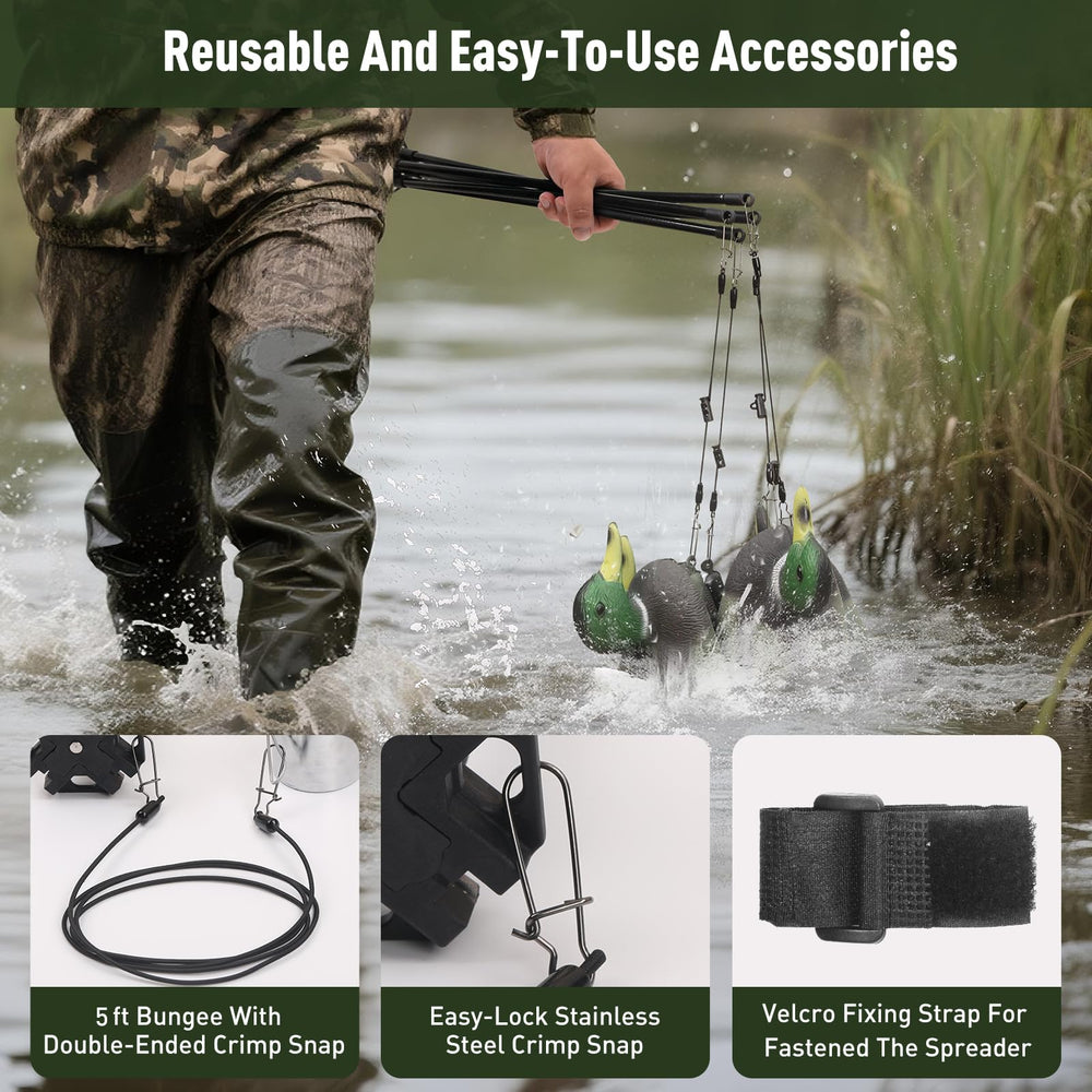 VIFDERU adjustable cords adapt to varying water depths for flexible setups.