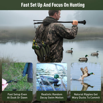 VIFDERU tangle-free design reduces line hassles during hunts.