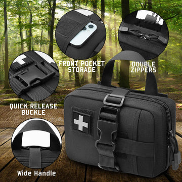 VIIDOO emergency-blanket triangle-bandage in compact carry