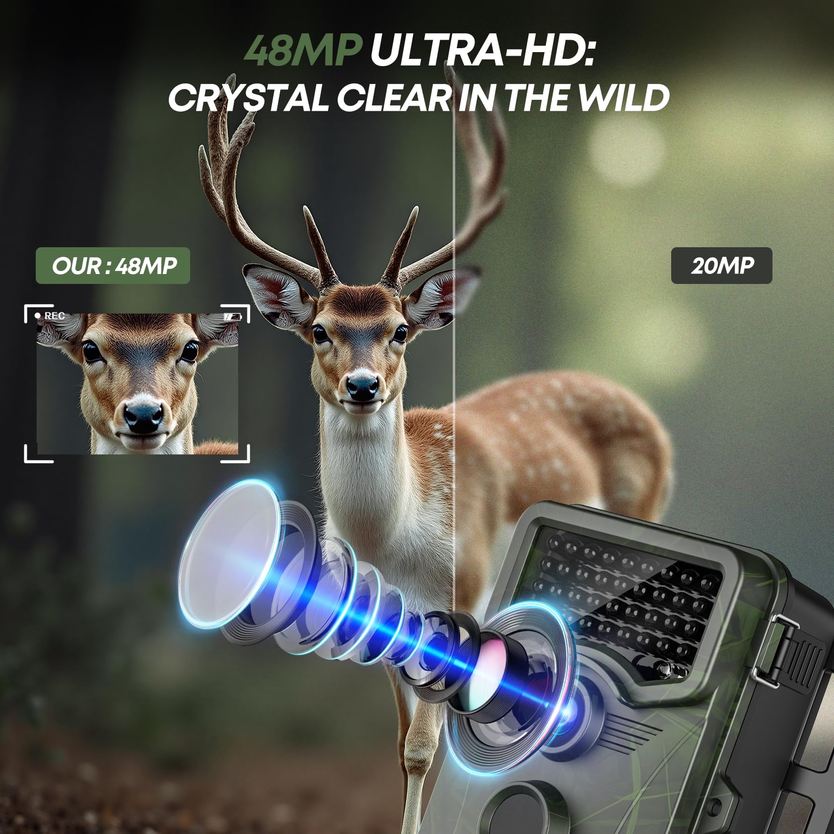 Vikeri 2.4 inch LCD displays footage on-site for quick checks