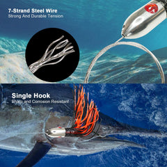 VIKETECH OFFSHORE 9-0 stainless hook secures prey during big-game battles.