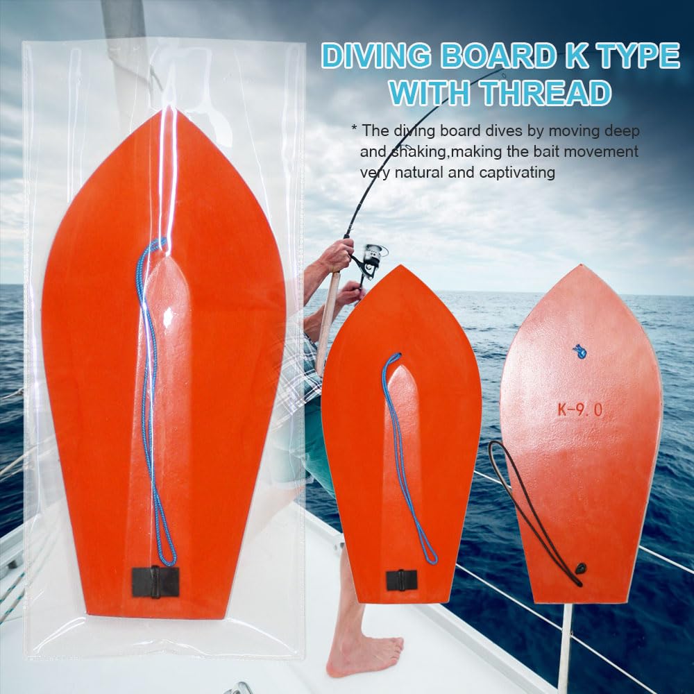 VIKETECH OFFSHORE offshore anglers setup shows the diving board in action.