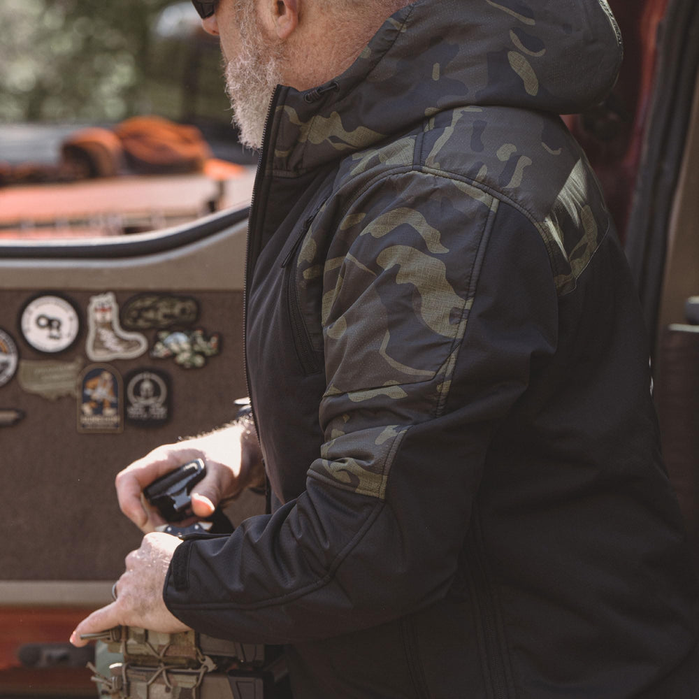 VIKTOS Bersherken XC Jacket 3-layer softshell detail showing wind protection