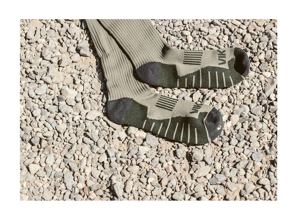 VIKTOS Johnny Combat sock displays vented instep for improved airflow