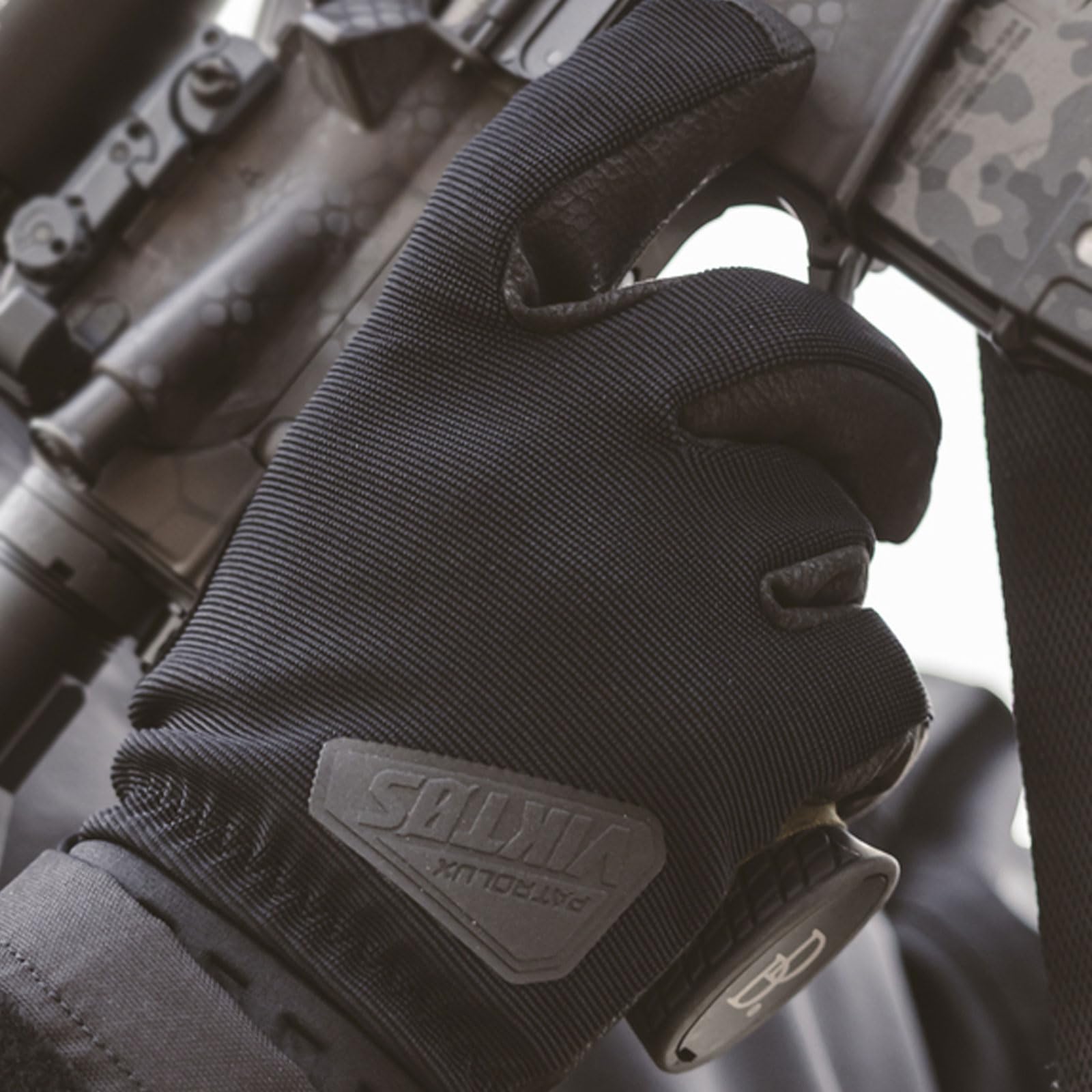 VIKTOS Patrolux WX glove wrist closure provides secure belt-friendly fit.