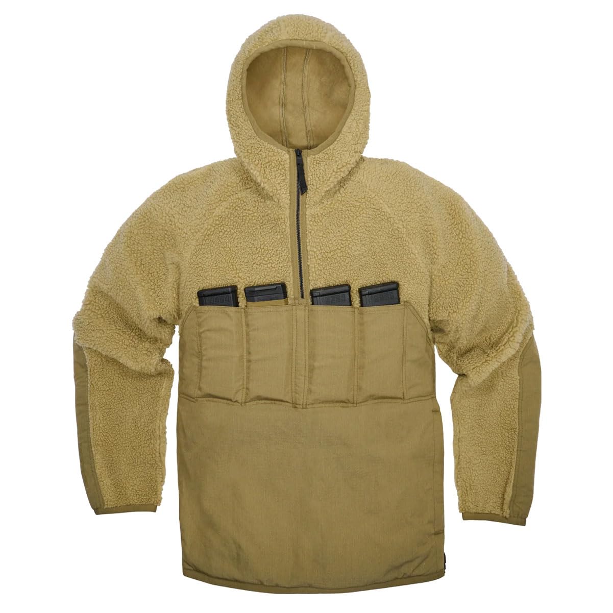 VIKTOS quarter-zip hooded anorak side view for quick layering