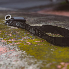 VIKTOS Springlock lanyard with 1-inch webbing delivers all-day neck comfort.