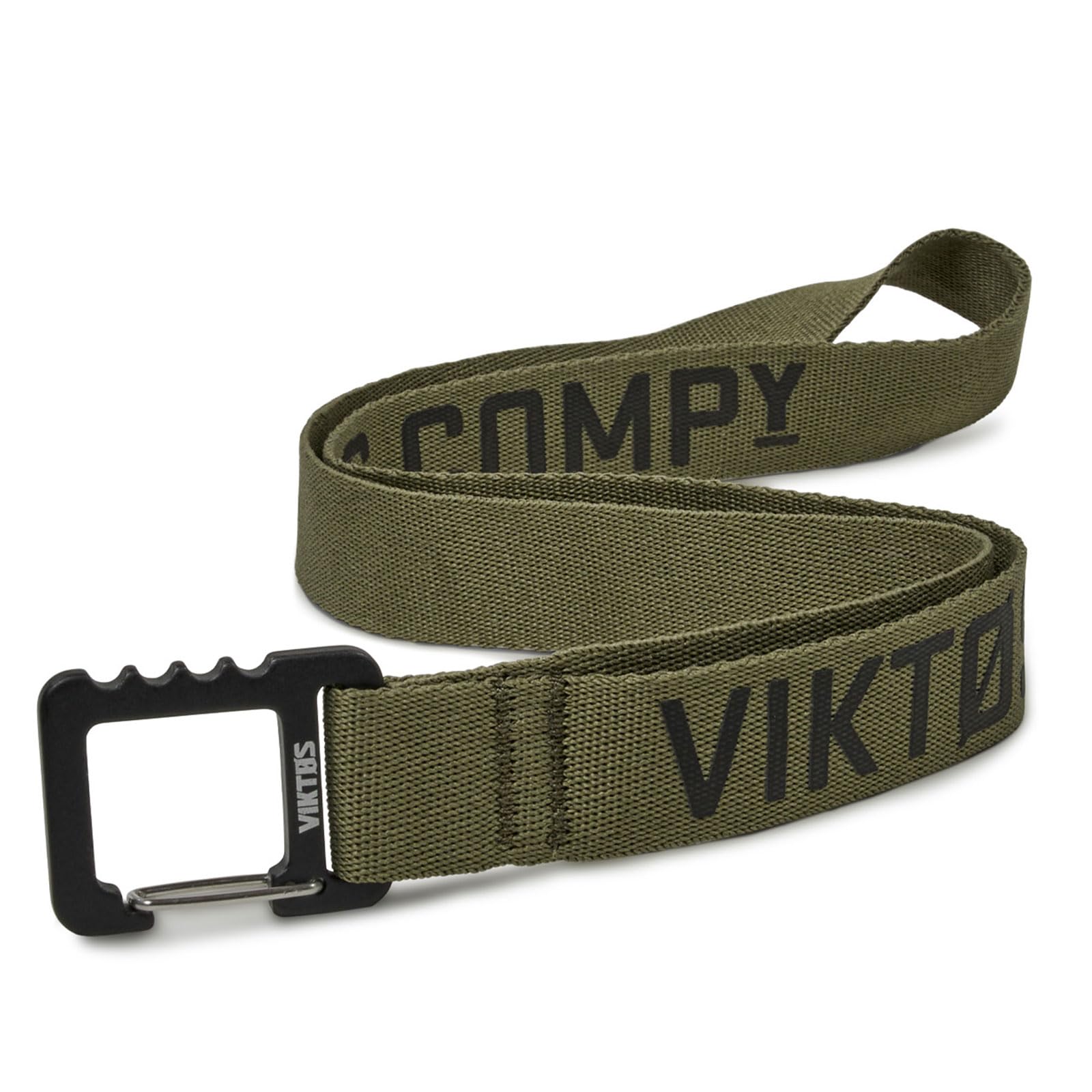 VIKTOS Springlock lanyard neck view showing all-day comfort with 1-inch webbing