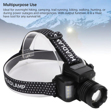 Vikye headlamp power indicator shows battery status at a glance.