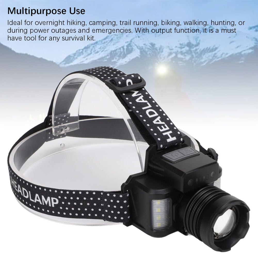 Vikye headlamp power indicator shows battery status at a glance.