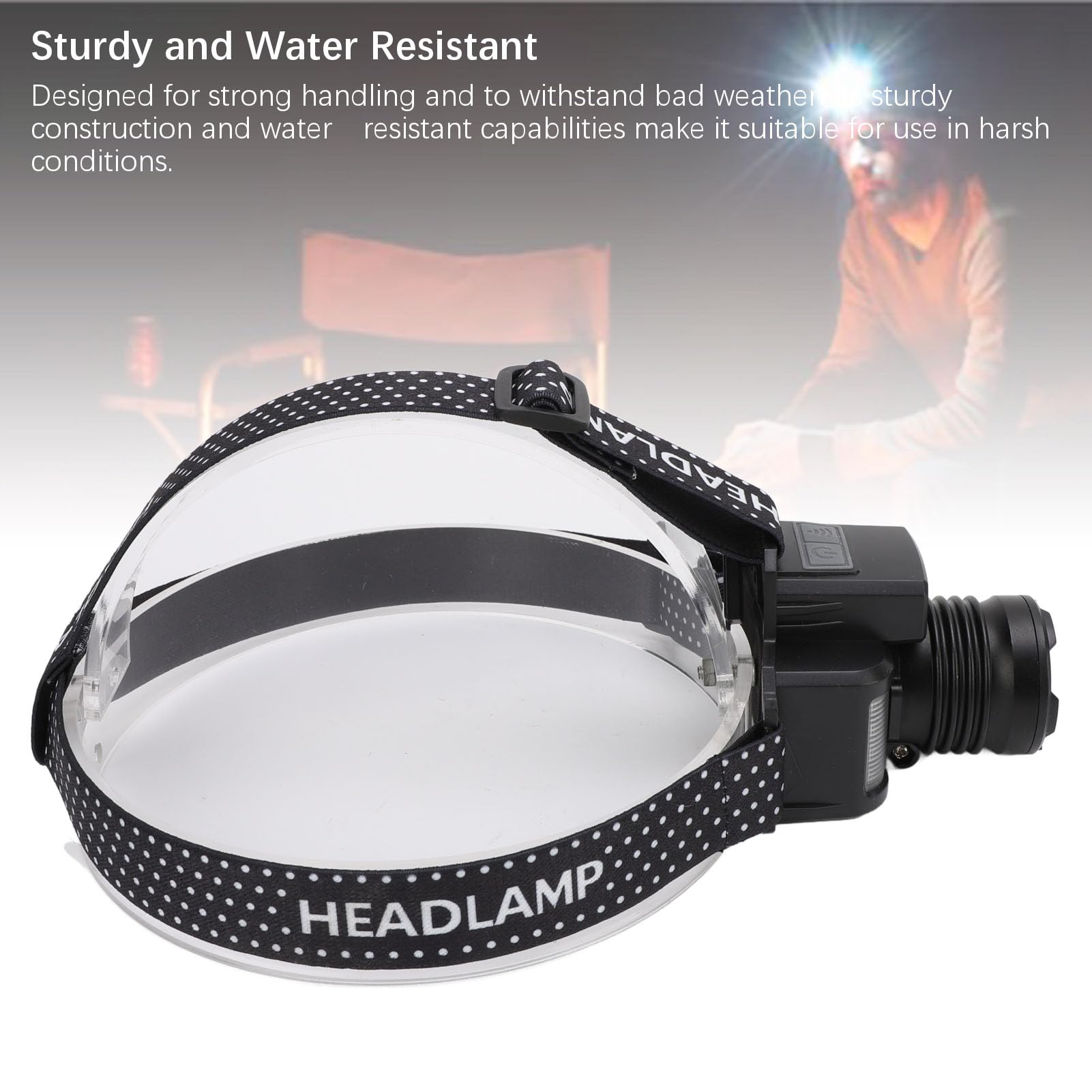 Vikye headlamp with Type-C charging port for quick charging.
