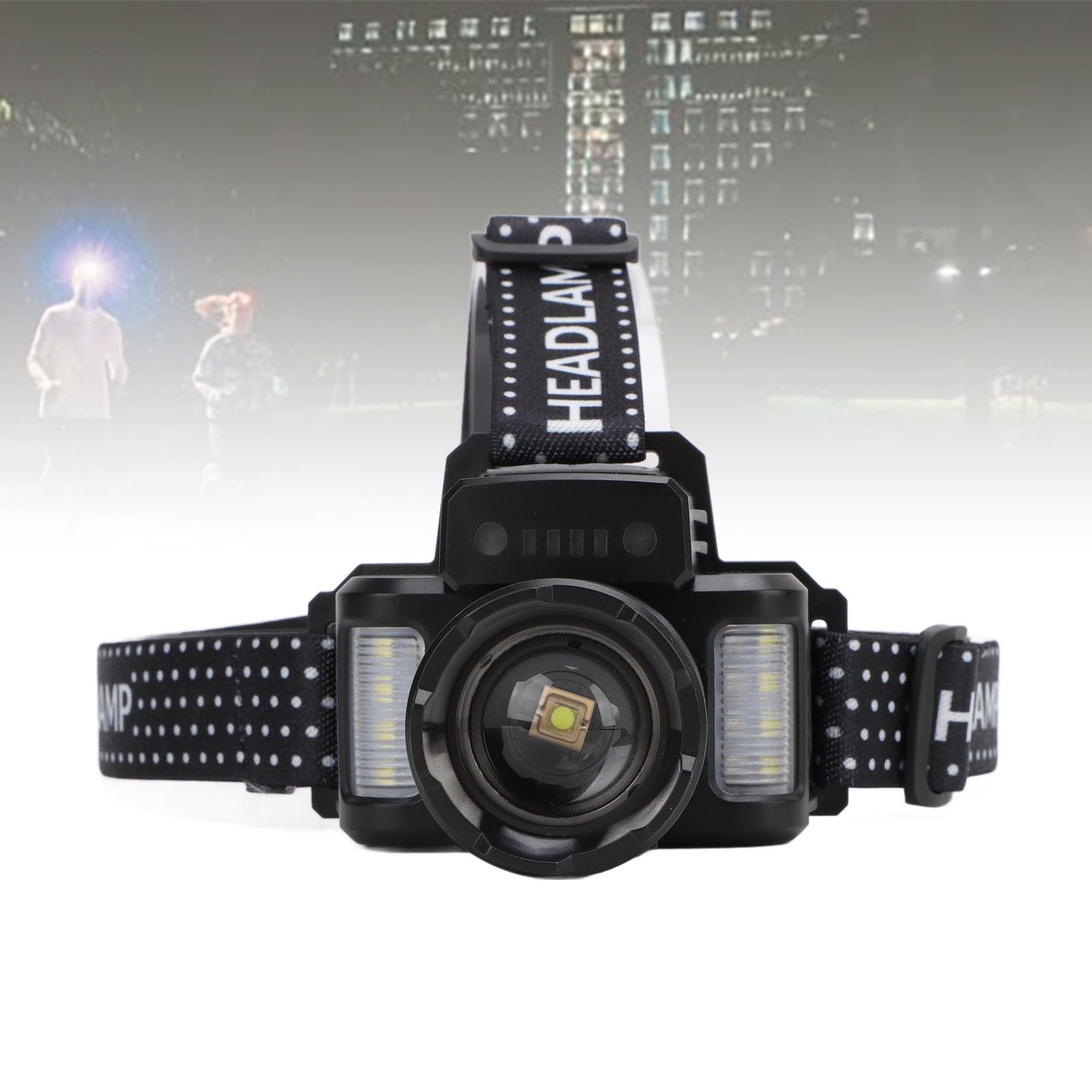 Vikye headlamp weather-resistant housing for rugged outdoor use.