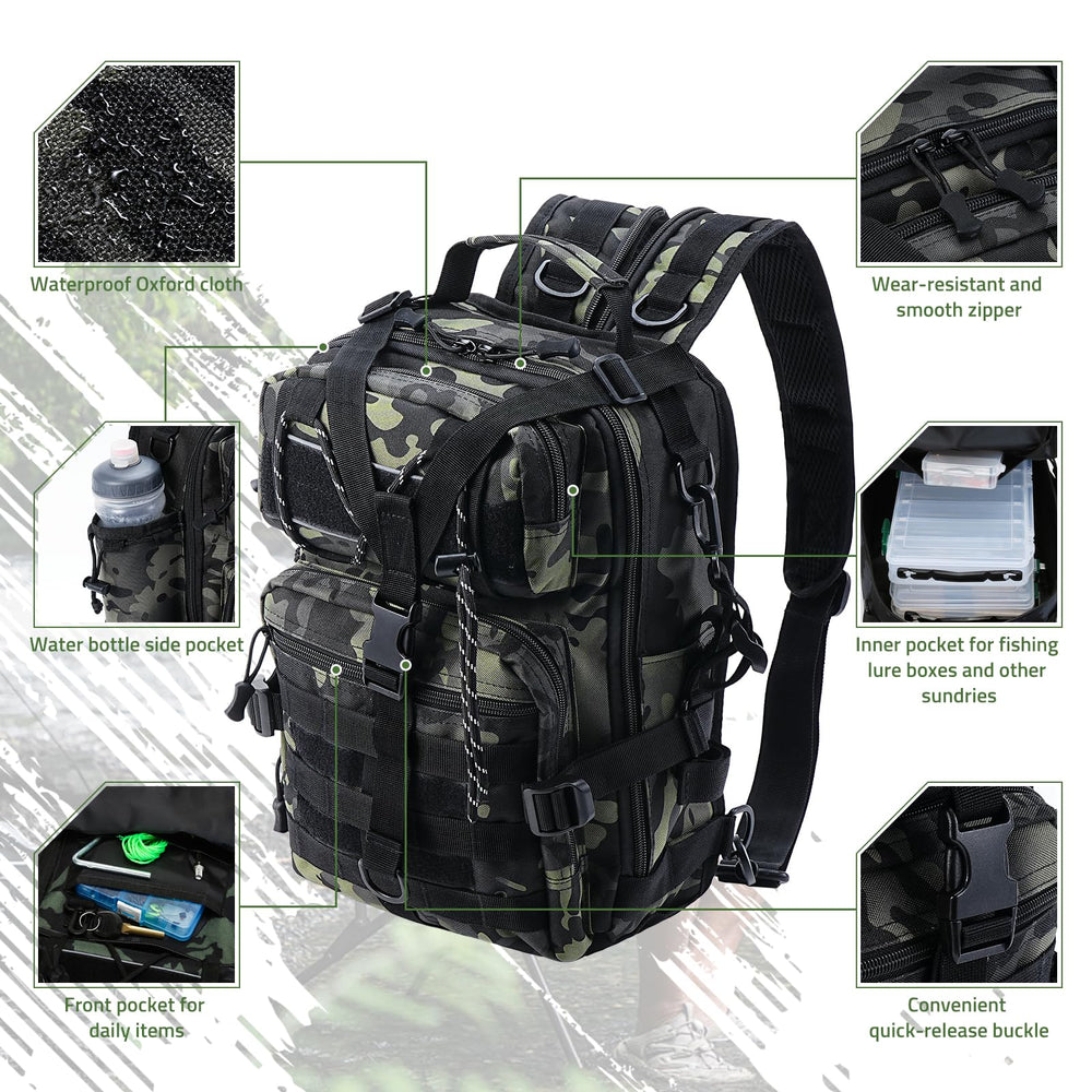 Vilante multi-compartment layout organizes rods, pliers, and clips efficiently.