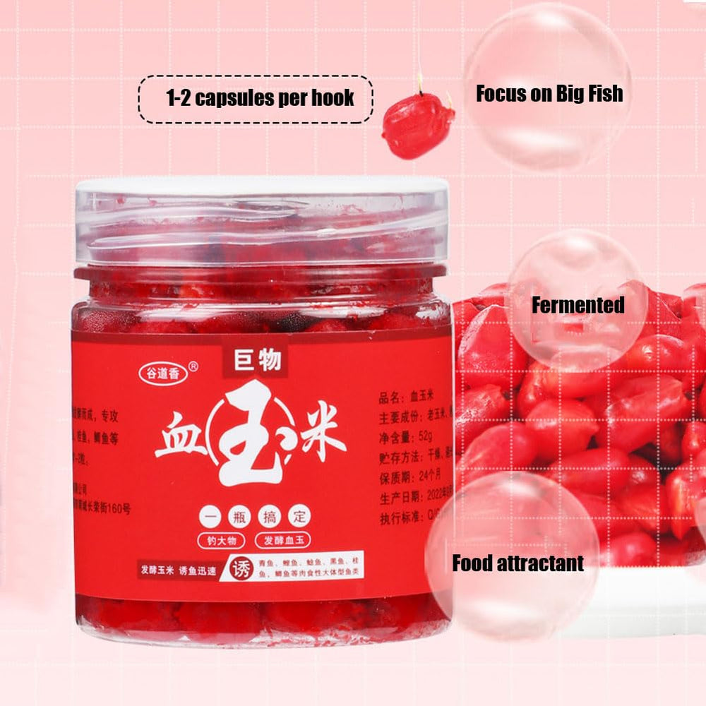1.8 oz Blood Corn bait packaging