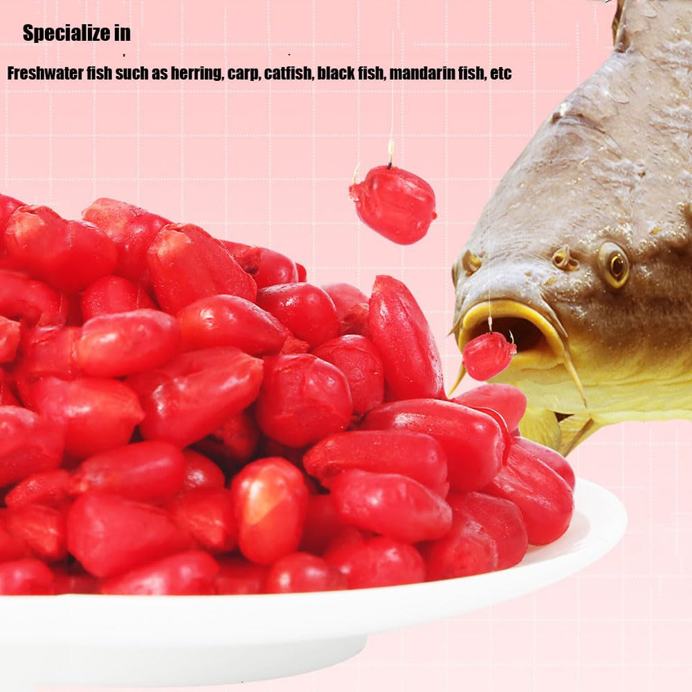Bright colored Blood Corn attractant with rich flavor
